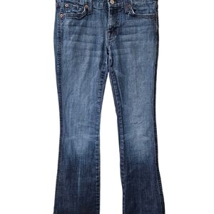 7 For All Mankind Bootcut Woman's Jeans Medium Wash Size 29x31 No Stretch